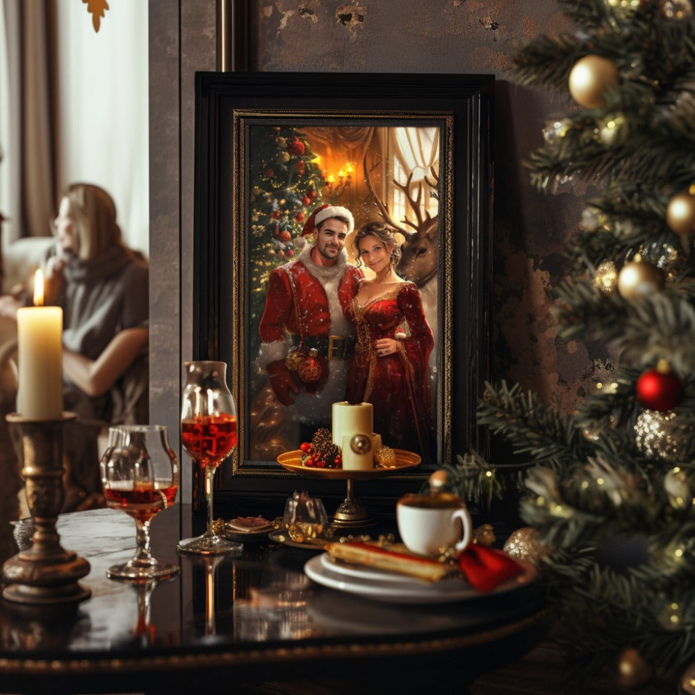 Herra ja Rouva Claus | Räätälöity Muotokuva