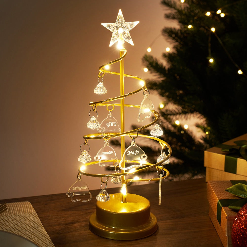 Familienbaum | Schöne personalisierte Weihnachtsbaumlampe