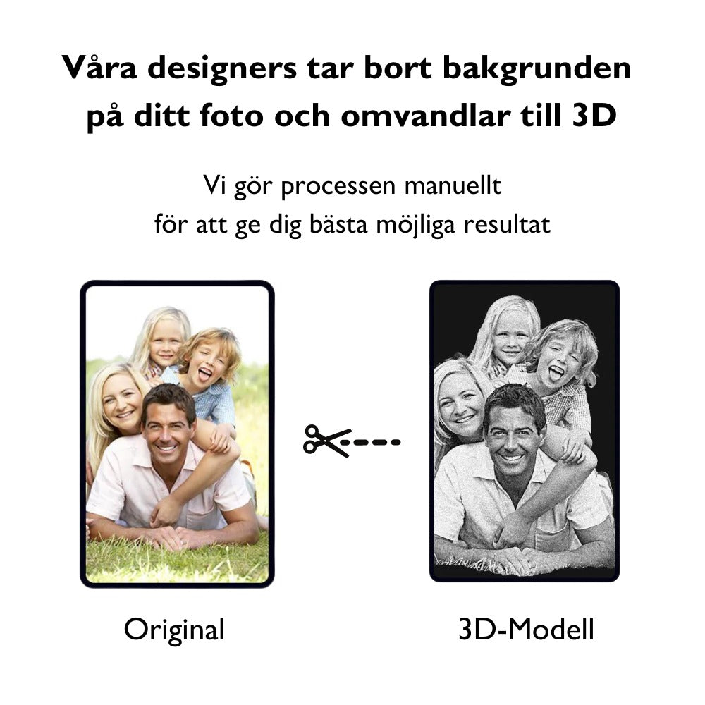 Valokuvakristalli 3D | Sydän