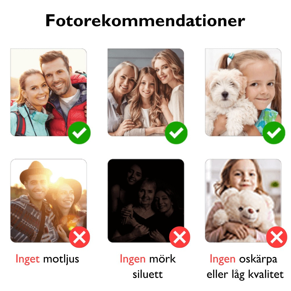 Valokuvakristalli 3D | Sydän