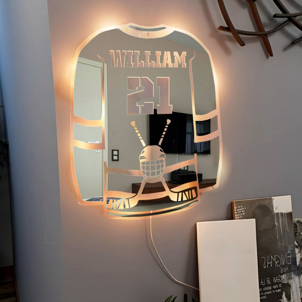 Jääkiekkoilija | Henkilökohtainen LED-peili