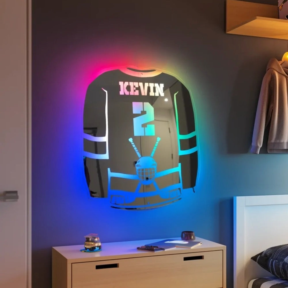 Jääkiekkoilija | Henkilökohtainen LED-peili